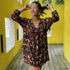 My Dress Made - 'Bohemian Flamed' 80% Viscose 20% Poly *Last Piece (.85m + 1.7m Sold Together)